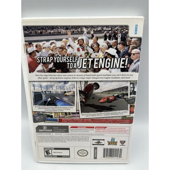 Indy 500 Legends Nintendo Wii Video Game Tested and Working - Picture 2 of 4